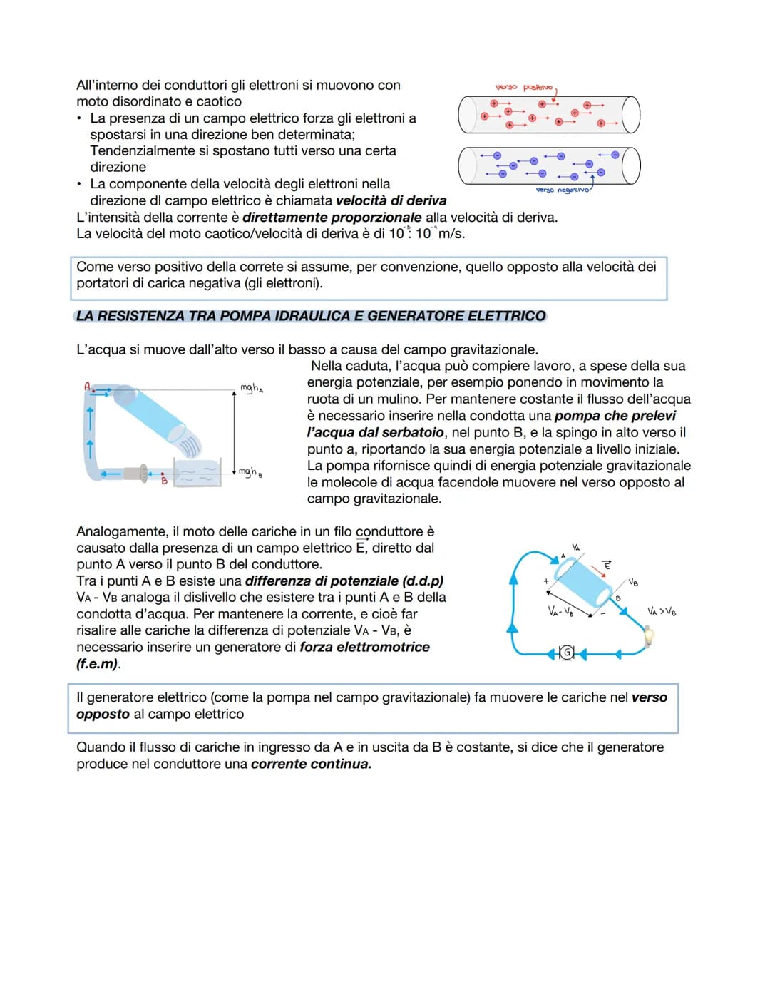 Capitolo 1
fisica
LA CORRENTE ELETTRICA
1.LA CORRENTE ELETTRICA NEI SOLIDI
Il modo più semplice per produrre e osservare gli effetti di una 