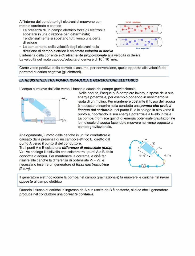 Capitolo 1
fisica
LA CORRENTE ELETTRICA
1.LA CORRENTE ELETTRICA NEI SOLIDI
Il modo più semplice per produrre e osservare gli effetti di una 