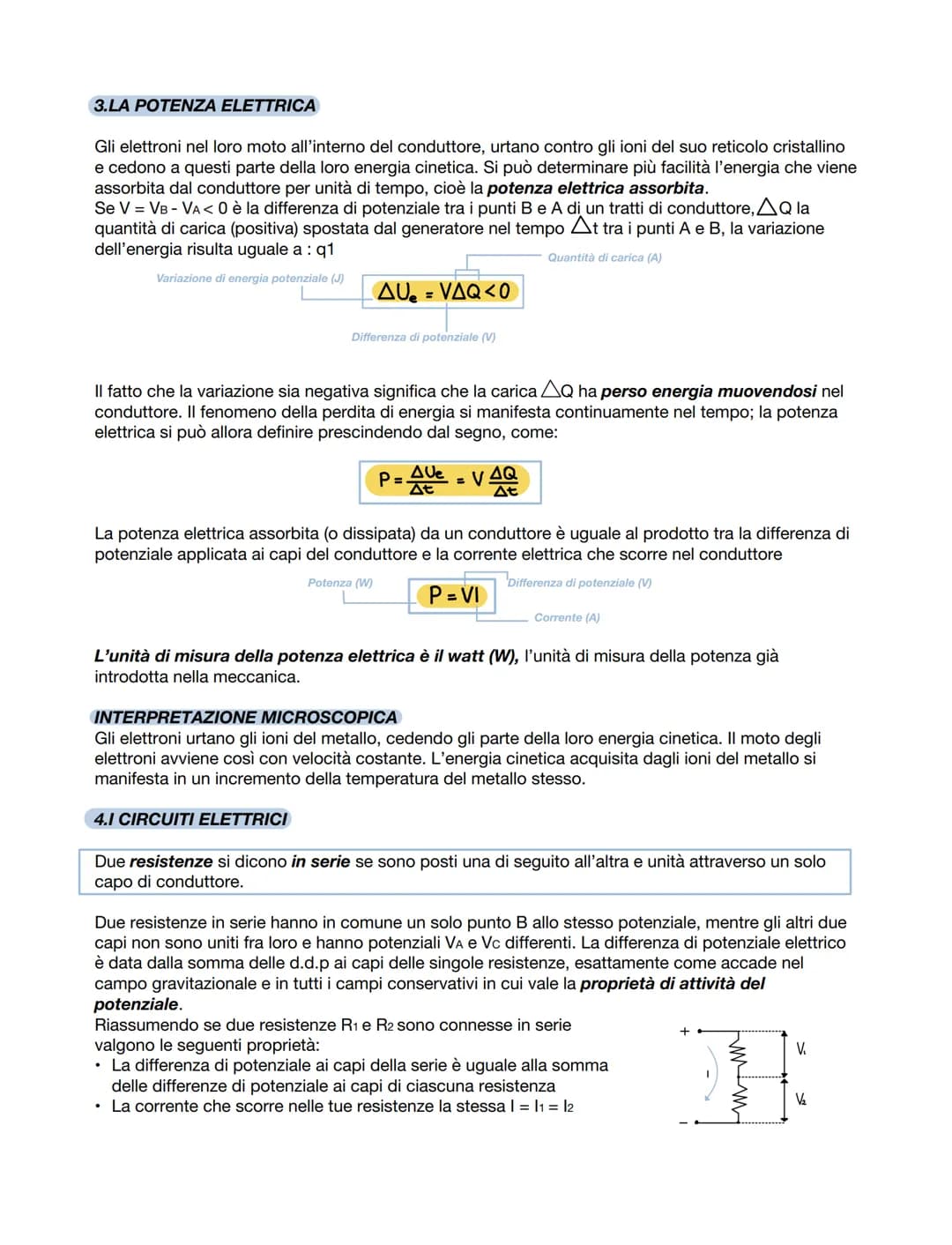 Capitolo 1
fisica
LA CORRENTE ELETTRICA
1.LA CORRENTE ELETTRICA NEI SOLIDI
Il modo più semplice per produrre e osservare gli effetti di una 