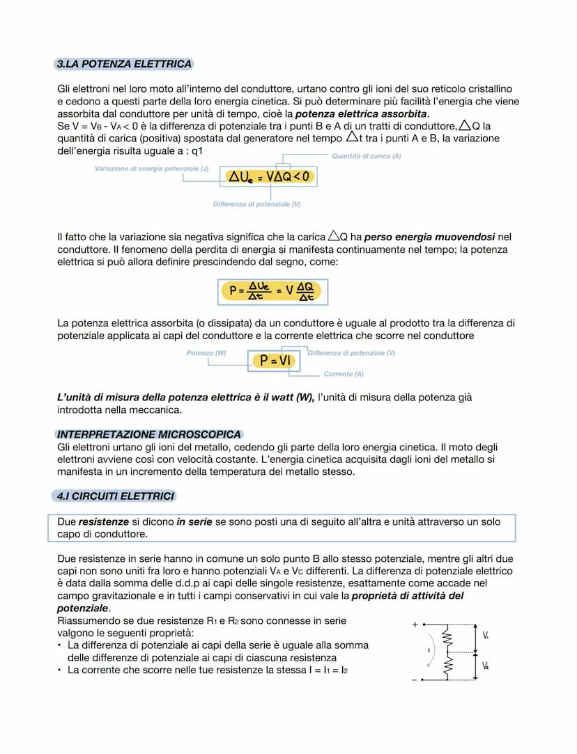 Capitolo 1
fisica
LA CORRENTE ELETTRICA
1.LA CORRENTE ELETTRICA NEI SOLIDI
Il modo più semplice per produrre e osservare gli effetti di una 
