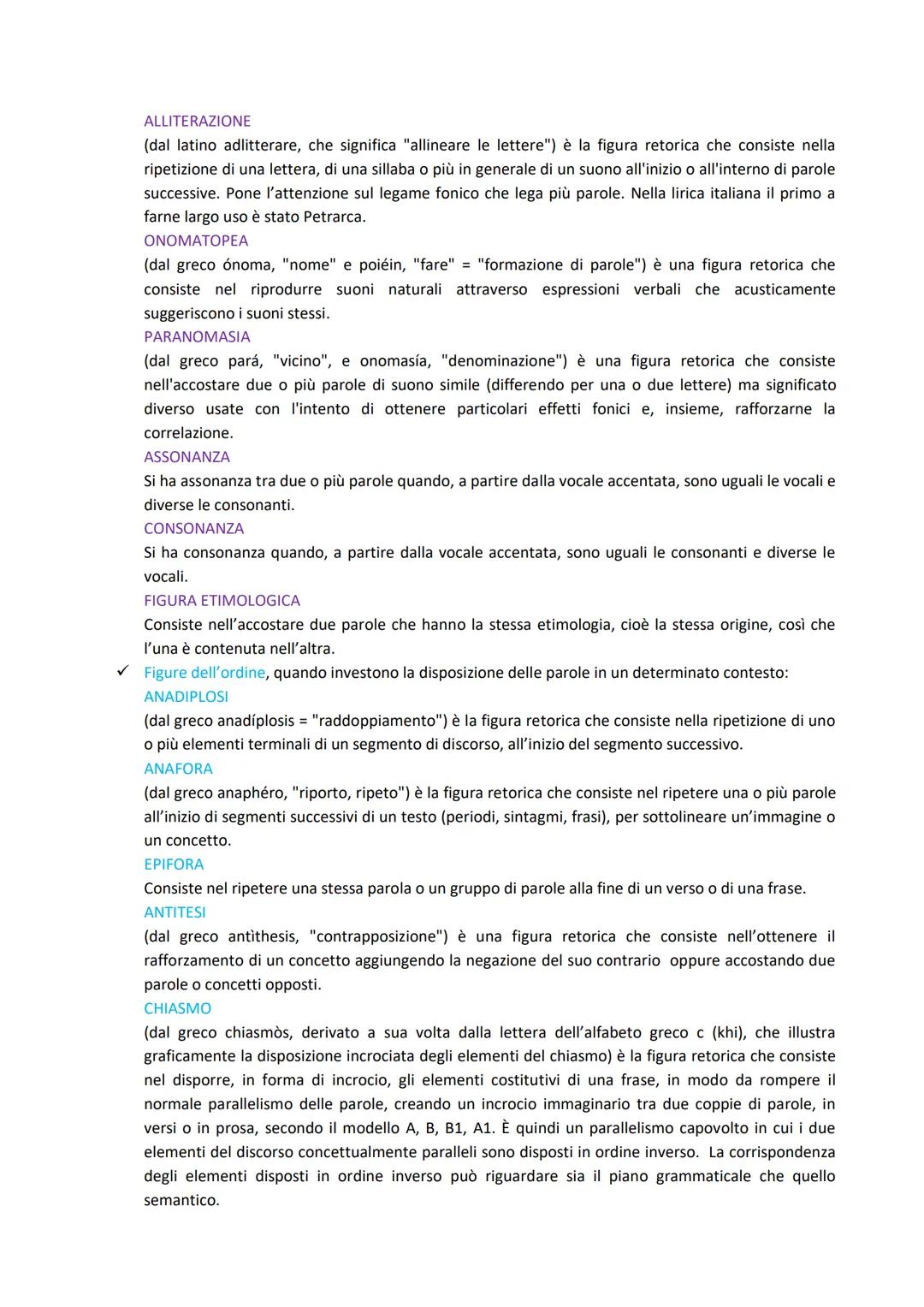 STRUTTURA DEL TESTO POETICO
Piano denotativo e piano connotativo
In un testo poetico possiamo distinguere due livelli di significato:
-Nel p