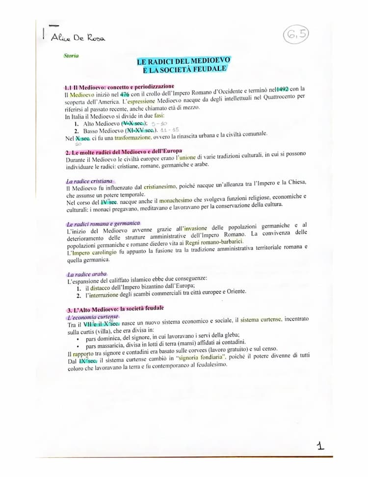 Know Le radici del Medioevo e la società feudale, la formazione dell’Occidente thumbnail