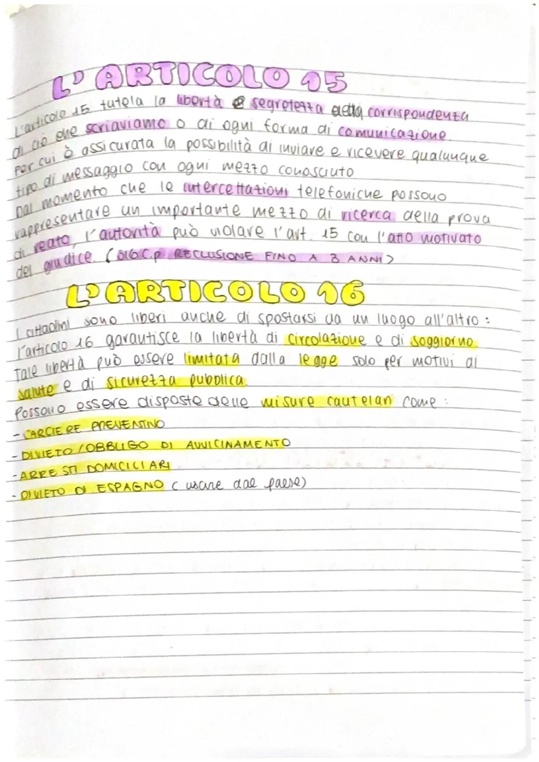 all-salvaguar
L'ARTICOLO 13
L'articolo 13 tutela la libertà personale, intesa come libertà
di tipo morale e fisica.
Inoltre non è ammessa ne