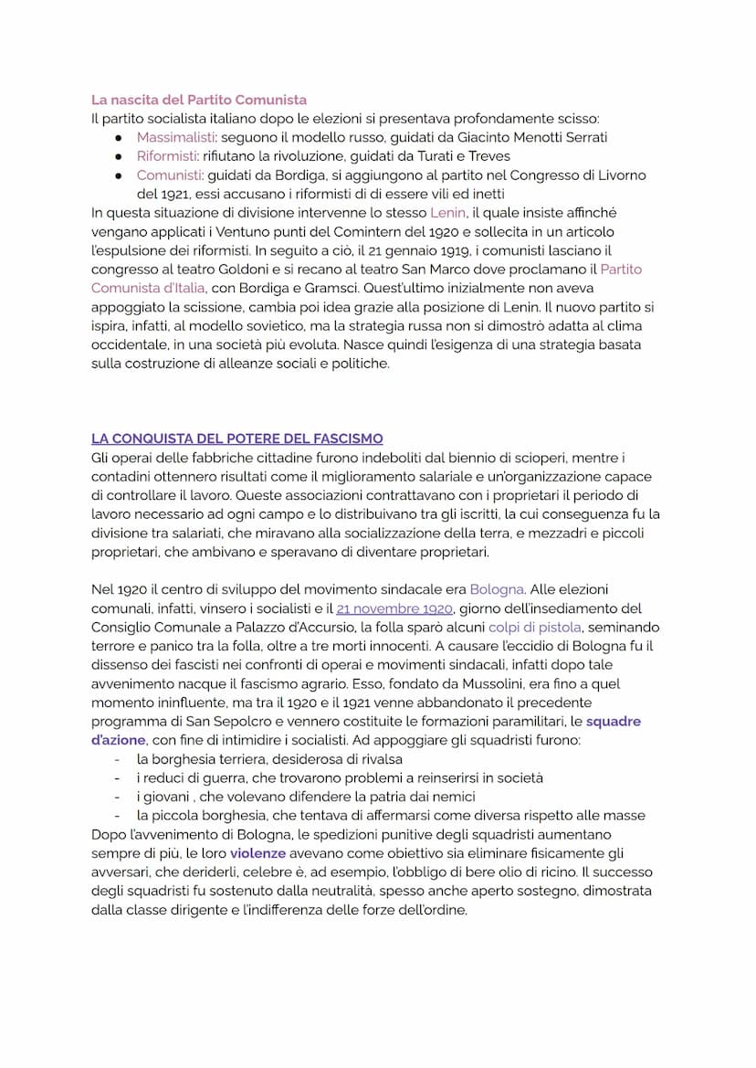IL FASCISMO
LA CRISI DEL DOPOGUERRA
Il trattato di Versailles, la vittoria mutilata italiana
Al termine del primo conflitto mondiale, il 18 
