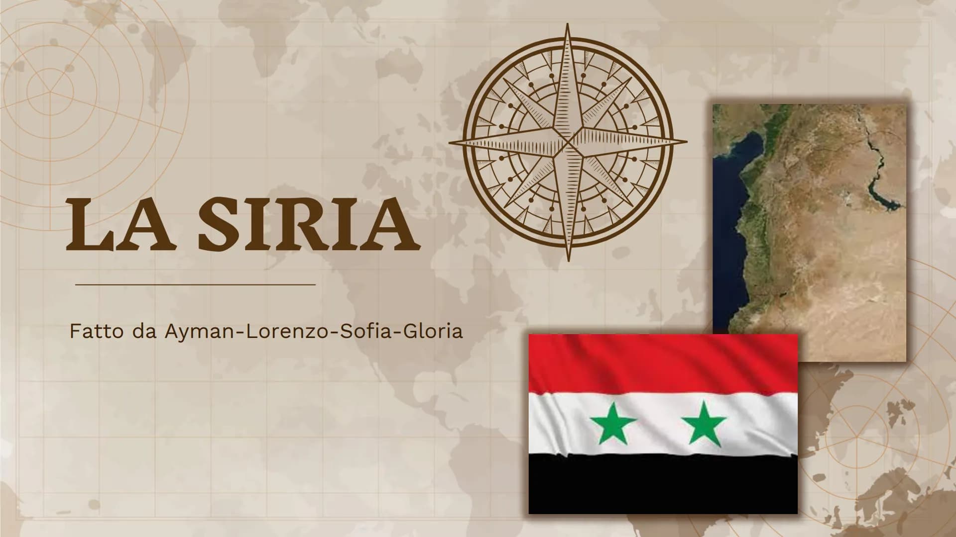 LA SIRIA
Fatto da Ayman-Lorenzo-Sofia-Gloria
F INTRODUZIONE
Popolazione
Capitale
Moneta
Lingua 20KR
PRE
Introduzione
La Siria si trova in Me