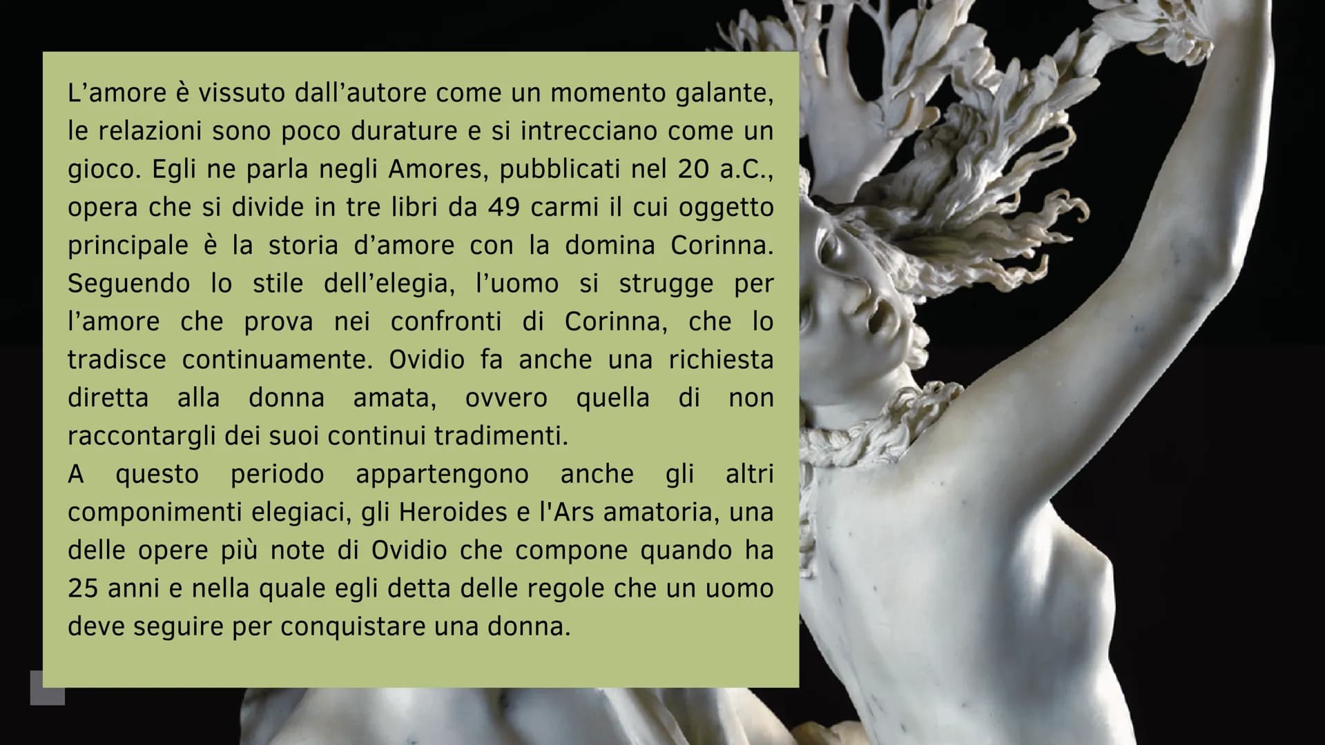 OVIDIO:
TRA MITO E
AMORE
presentato da Maya Camassa e Giulia
Dinacci Publio Ovidio Nasone è stato autore di moltissime opere,
suddivise in u