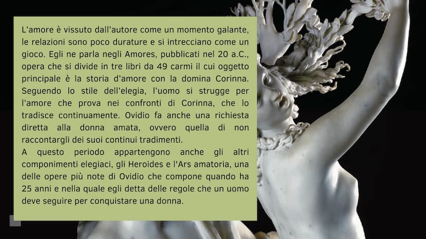 OVIDIO:
TRA MITO E
AMORE
presentato da Maya Camassa e Giulia
Dinacci Publio Ovidio Nasone è stato autore di moltissime opere,
suddivise in u