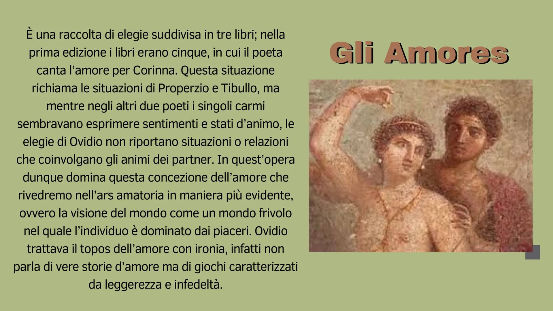 OVIDIO:
TRA MITO E
AMORE
presentato da Maya Camassa e Giulia
Dinacci Publio Ovidio Nasone è stato autore di moltissime opere,
suddivise in u
