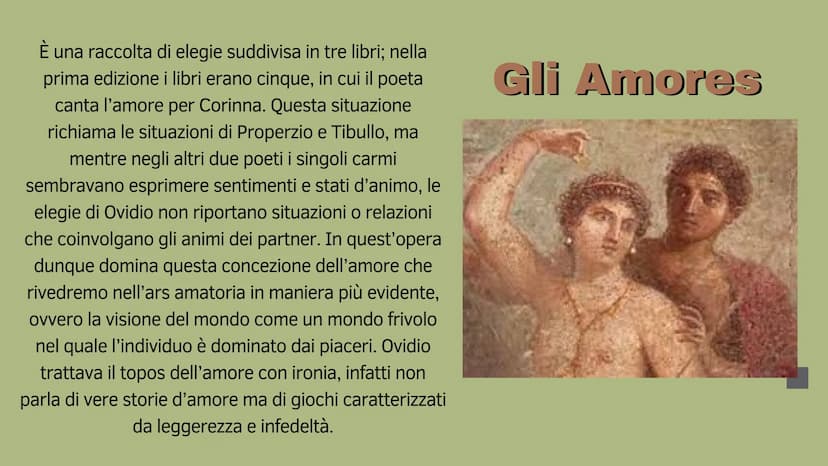 OVIDIO:
TRA MITO E
AMORE
presentato da Maya Camassa e Giulia
Dinacci Publio Ovidio Nasone è stato autore di moltissime opere,
suddivise in u