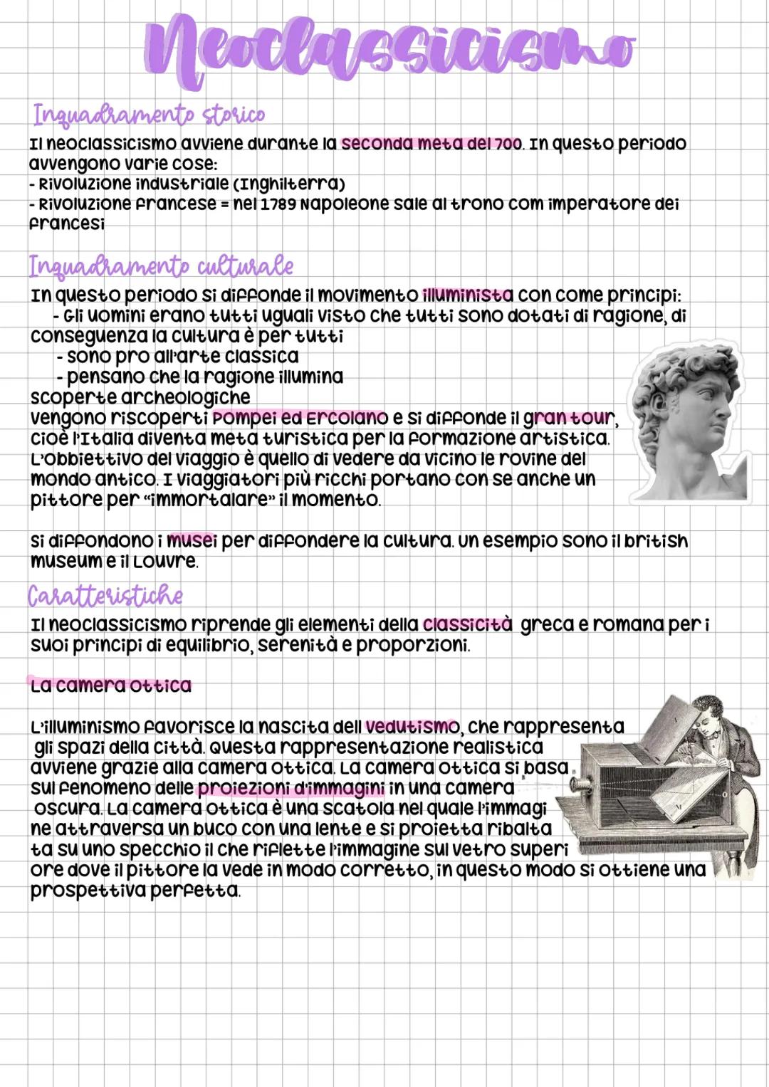 ***
Feed
Neoclassicien o
T Neoclassicismo
Inquadramento storico
Il neoclassicismo avviene durante la seconda meta del 700. In questo periodo