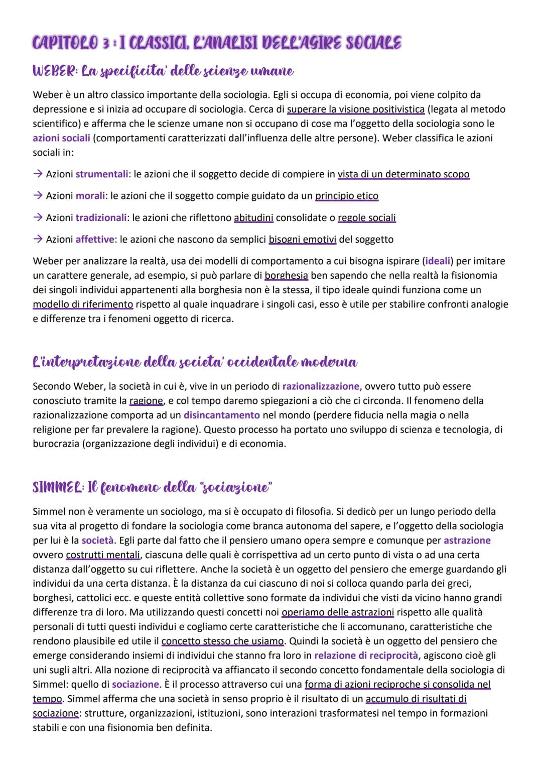 I classici della sociologia
CAPITOLO 1: IL CONTESTO STORICO SOCIALE
La nascita della disciplina
A partire dalla metà del XIX secolo nasce un