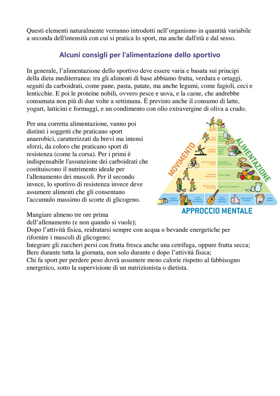 
<p>L'alimentazione in generale e l'alimentazione dello sportivo sono argomenti di fondamentale importanza per la salute e il benessere di o