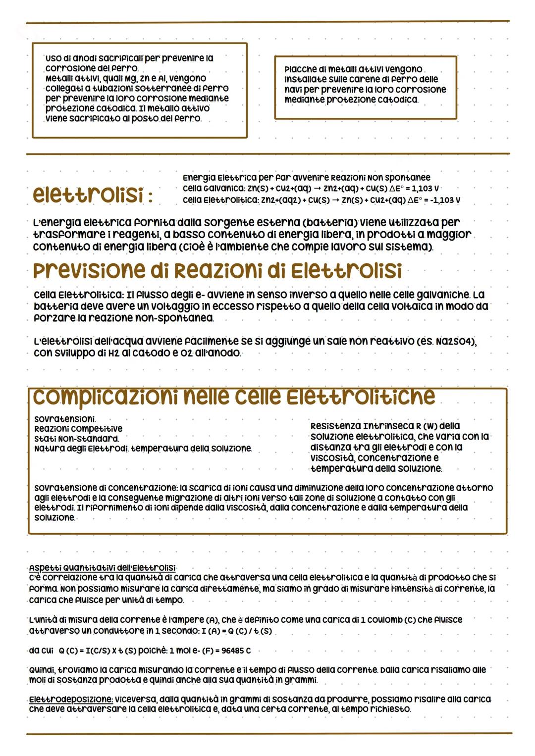 elettrochimica: è un'applicazione delle ossido-riduzioni
terminologia
PROCESSO
OSSIDAZIONE
Un reagente perde elettroni
L'agente riducente si