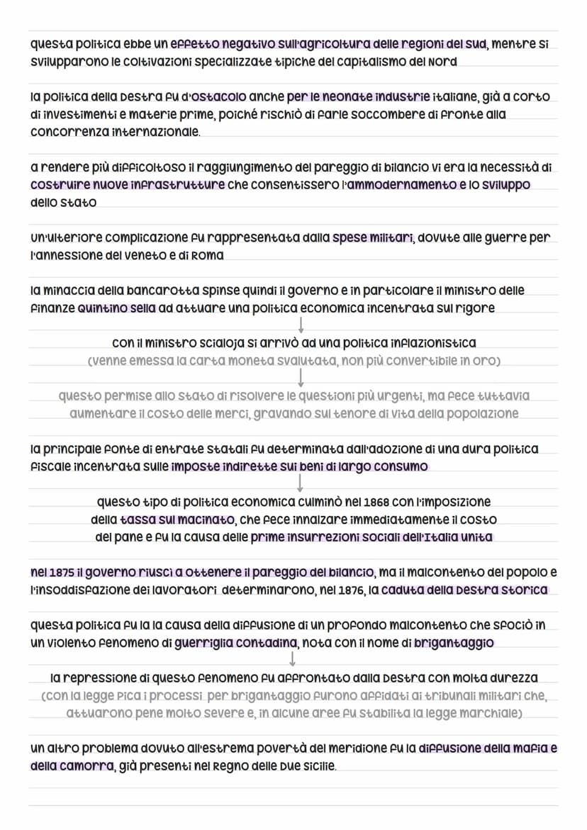 la Destra e la Sinistra storiche
il diritto di voto era riservato ai soli maschi di età superiore ai 25 anni che, oltre a saper
leggere e sc