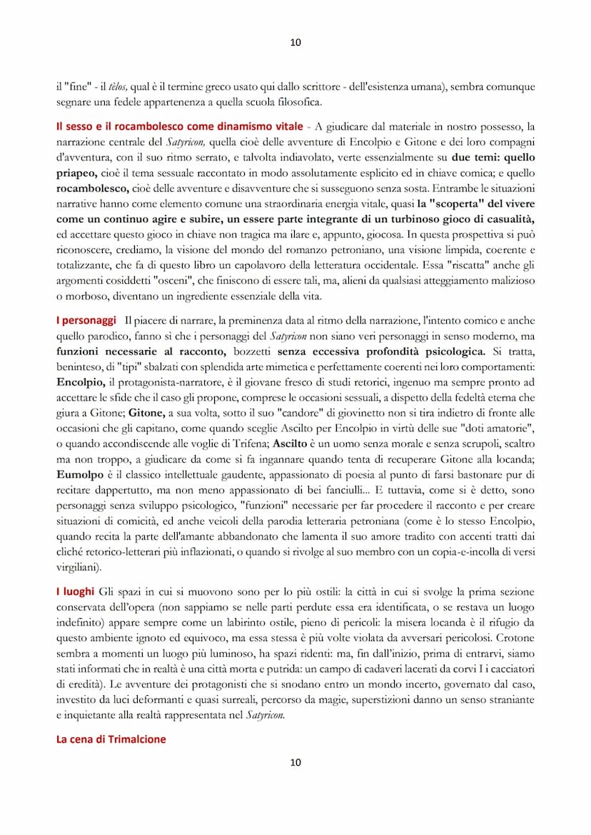 1
IL SATYRICON DI PETRONIO
1. GLI ENIGMI DEL SATYRICON
Il Satyricon, una delle opere più interessanti, e sicuramente la più originale, della