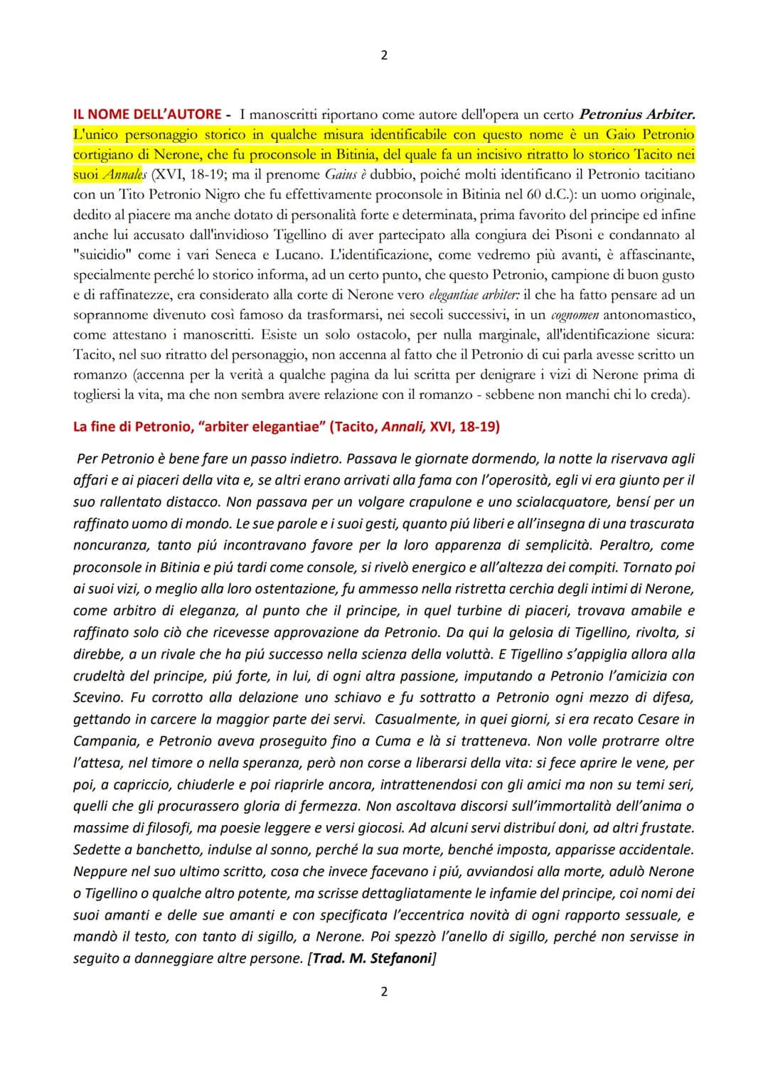 1
IL SATYRICON DI PETRONIO
1. GLI ENIGMI DEL SATYRICON
Il Satyricon, una delle opere più interessanti, e sicuramente la più originale, della