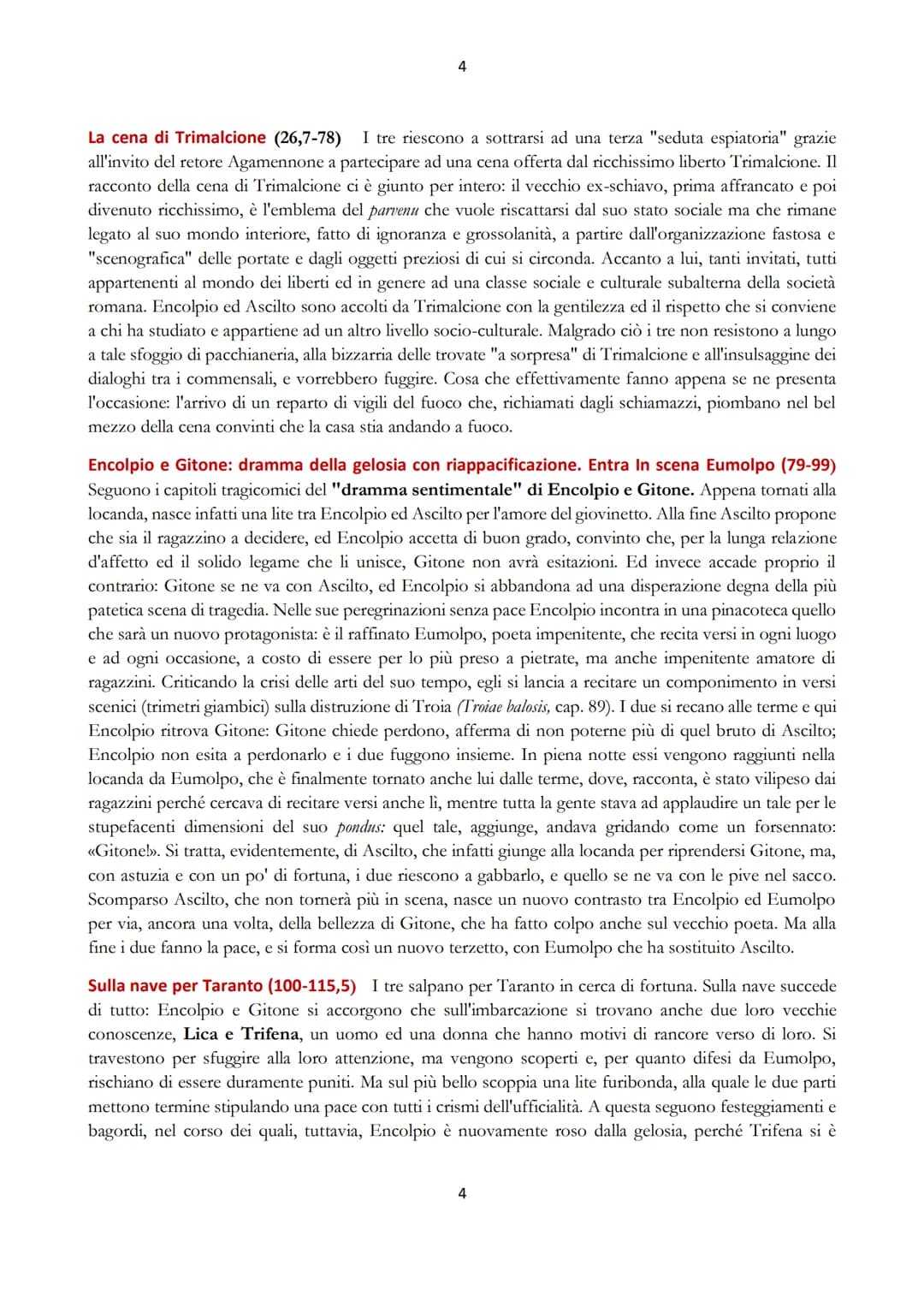 1
IL SATYRICON DI PETRONIO
1. GLI ENIGMI DEL SATYRICON
Il Satyricon, una delle opere più interessanti, e sicuramente la più originale, della