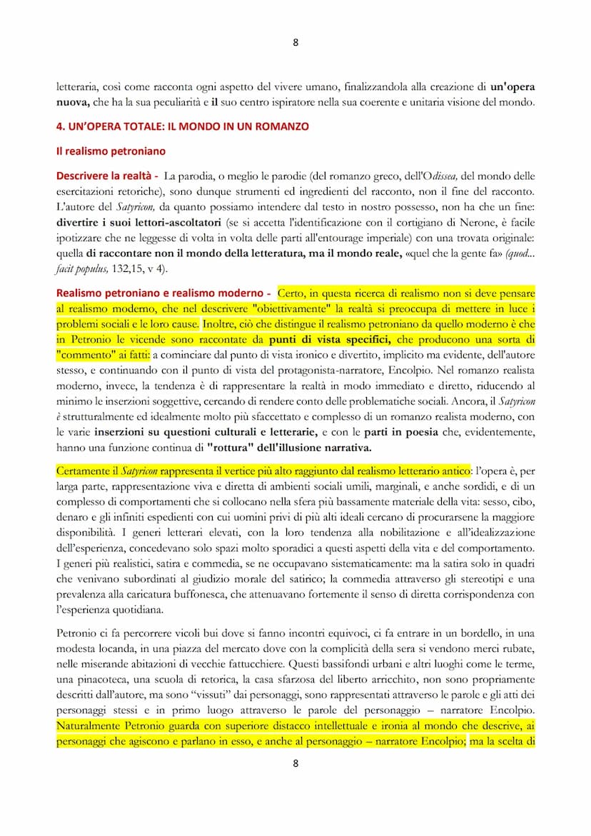 1
IL SATYRICON DI PETRONIO
1. GLI ENIGMI DEL SATYRICON
Il Satyricon, una delle opere più interessanti, e sicuramente la più originale, della