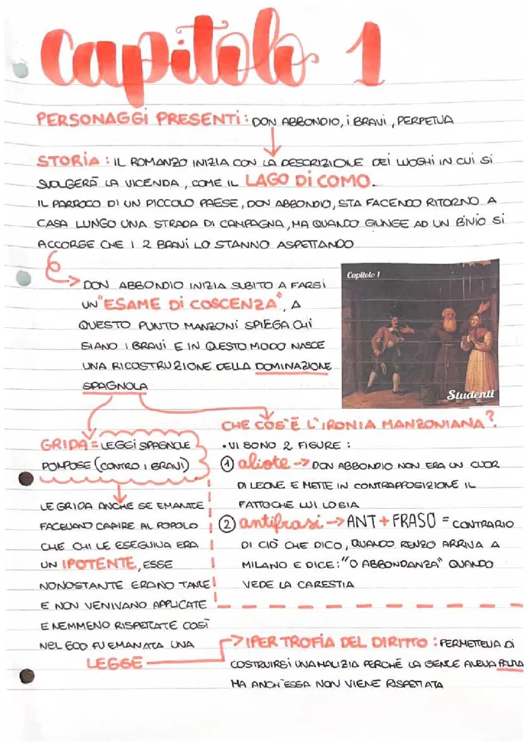 Riassunto e Schema del Capitolo 1 de I Promessi Sposi