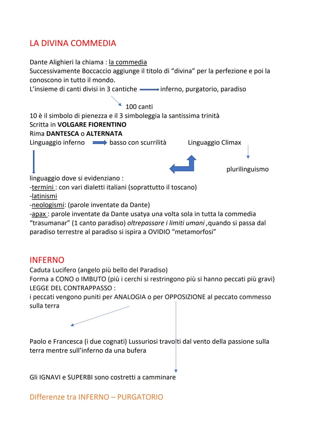 LA DIVINA COMMEDIA
Dante Alighieri la chiama : la commedia
Successivamente Boccaccio aggiunge il titolo di "divina" per la perfezione e poi 