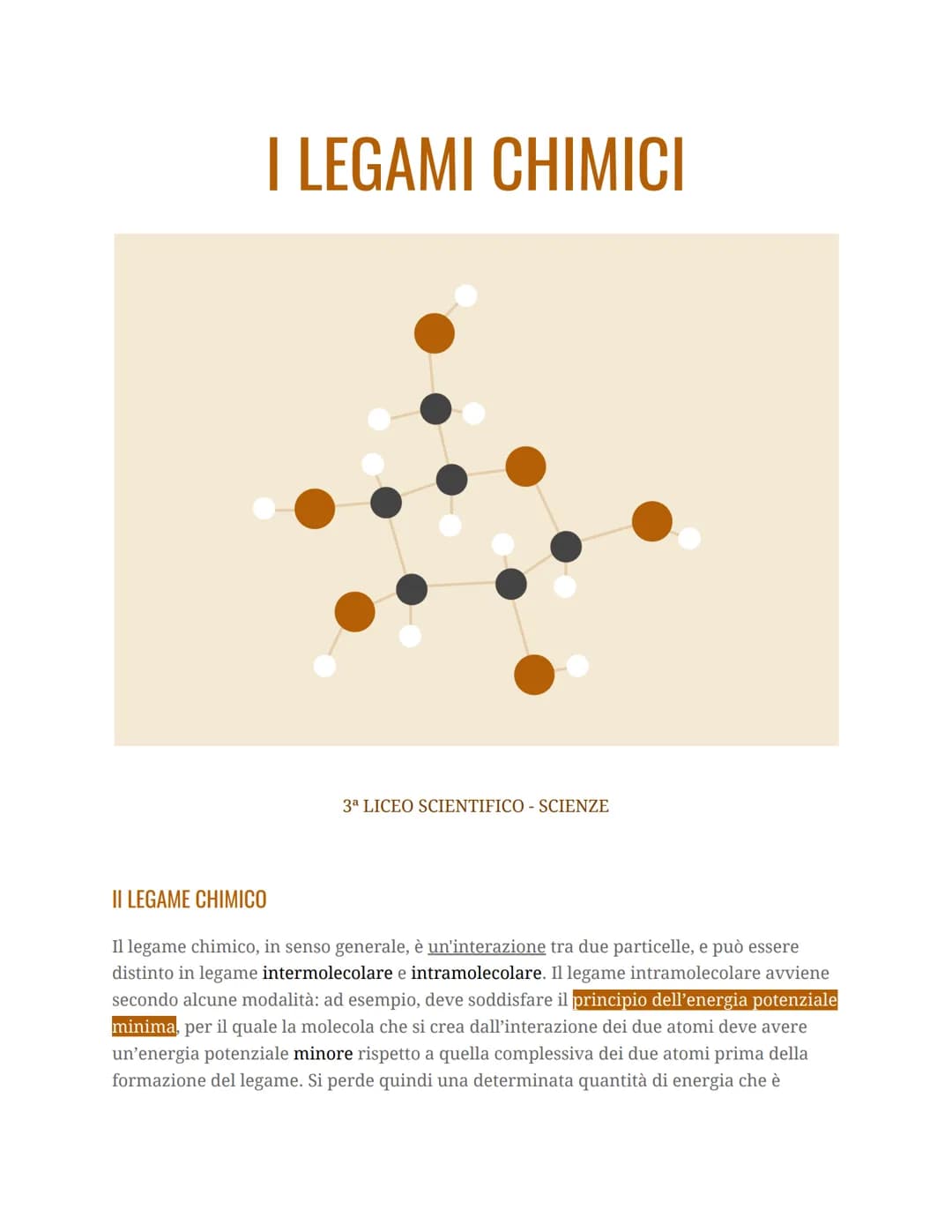 I LEGAMI CHIMICI
3a LICEO SCIENTIFICO - SCIENZE
II LEGAME CHIMICO
Il legame chimico, in senso generale, è un'interazione tra due particelle,