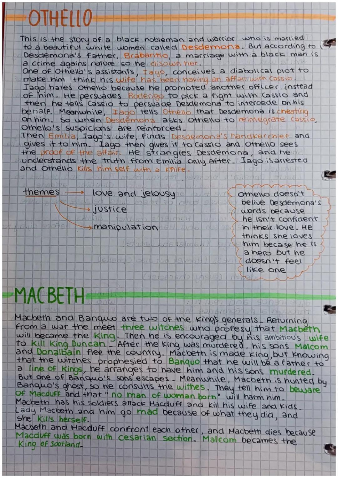 # SHAKESPEARE

The main themes of his plays are power, love, ambition,
war, death and the conflict between different generations.
He likes t