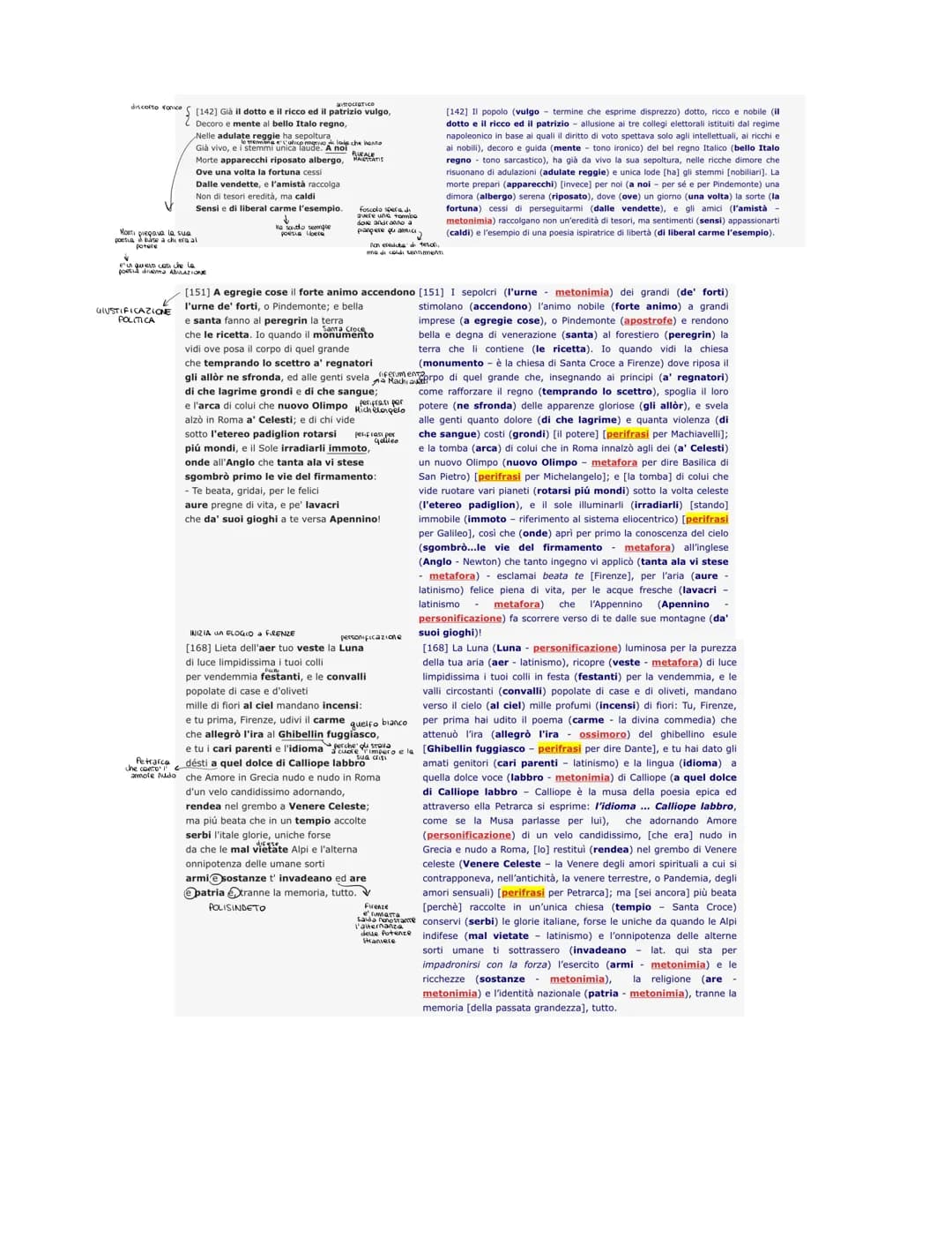 TESTO
Deorum manium iura sancta sunto
A IPPOLITO PINDEMONTE
POLISINDETO
[1] All'ombra de' cipressi e dentro l'urne
Confortate di pianto è fo
