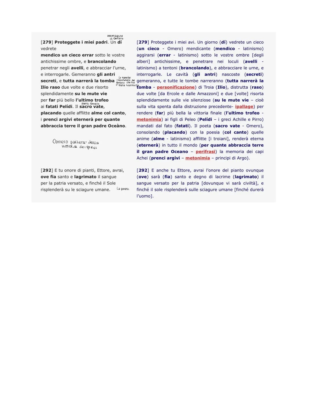 TESTO
Deorum manium iura sancta sunto
A IPPOLITO PINDEMONTE
POLISINDETO
[1] All'ombra de' cipressi e dentro l'urne
Confortate di pianto è fo