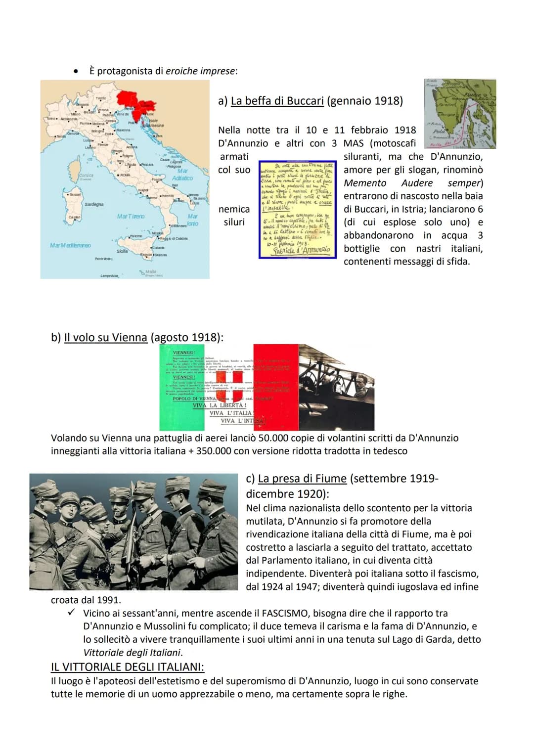 GABRIELE
D'ANNUNZIO"(pagg.424-427)
il poeta del "vivere inimitabile (1863-1938)
nasce a Pescara, in una famiglia
borghese
studi in liceo rin