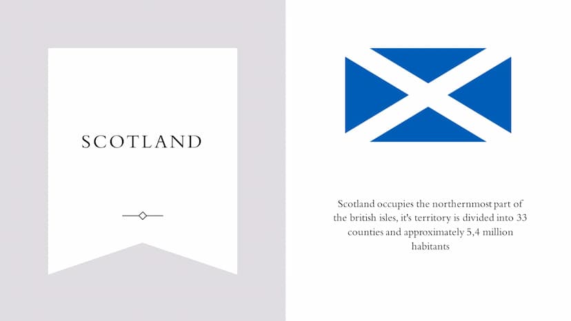 THE UNITED KINGDOM The United Kingdom
is divided into:
-Scotland
-Wales
-Northen Irland
-England
ATLANTIC OCEAN
Hebrides
ܘܡ ܀
NORTHERN
IRELA
