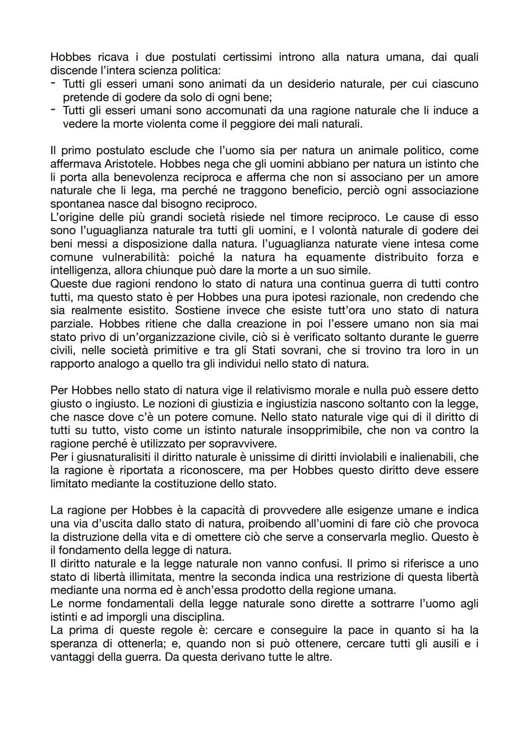 HOBBES

IL CONTESTO STORICO
Hobbes vive un periodo drammatico della storia politica europea e il culmine dei
conflitti è costituito dalla gu