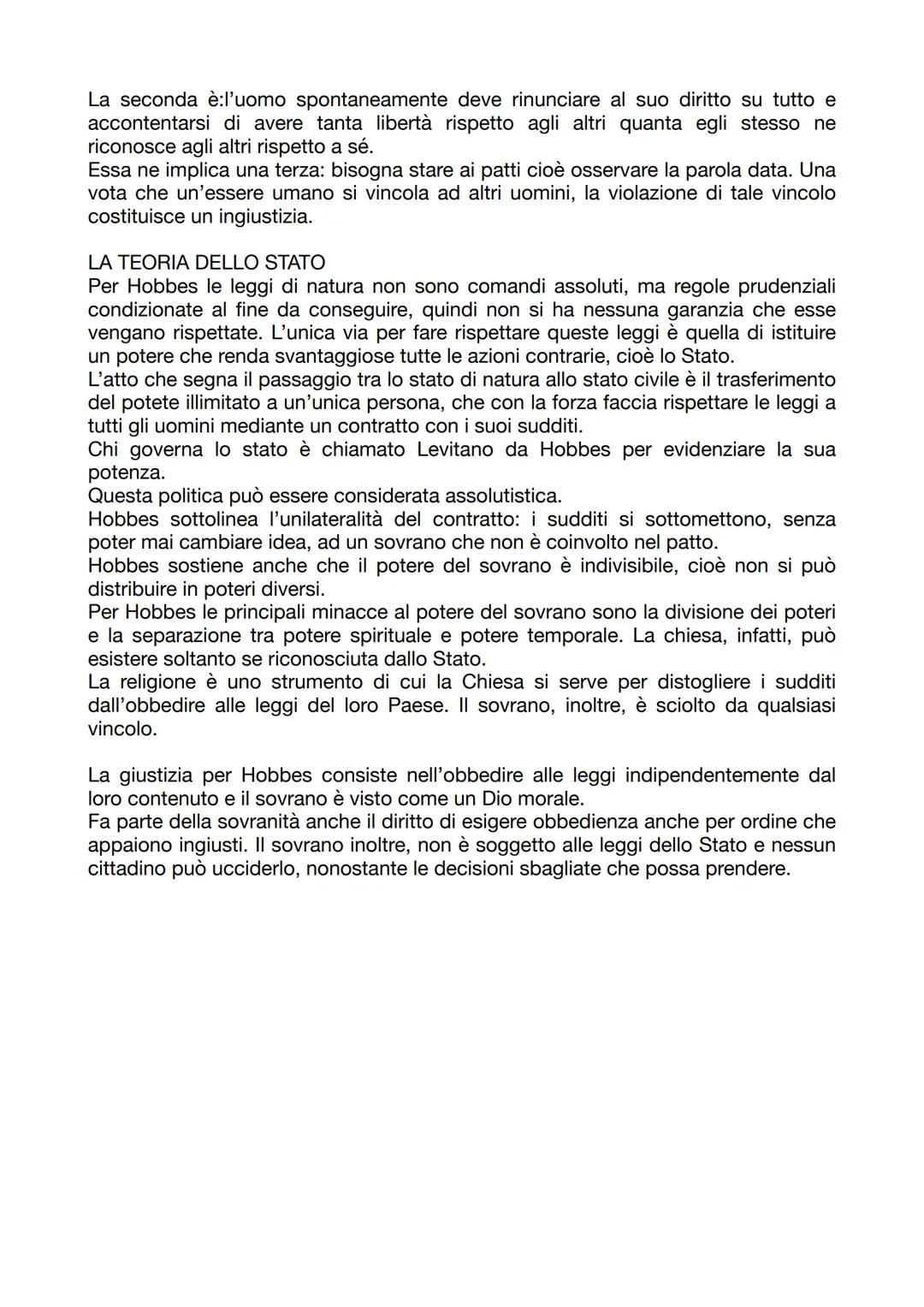 HOBBES

IL CONTESTO STORICO
Hobbes vive un periodo drammatico della storia politica europea e il culmine dei
conflitti è costituito dalla gu