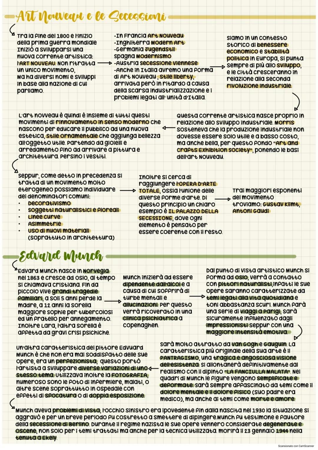 -Art Nouveau e le Secessioni

Tra la fine del 1800 e l'inizio
della prima guerra mondiale
Inizió a svilupparsi una
nuova corrente artistica: