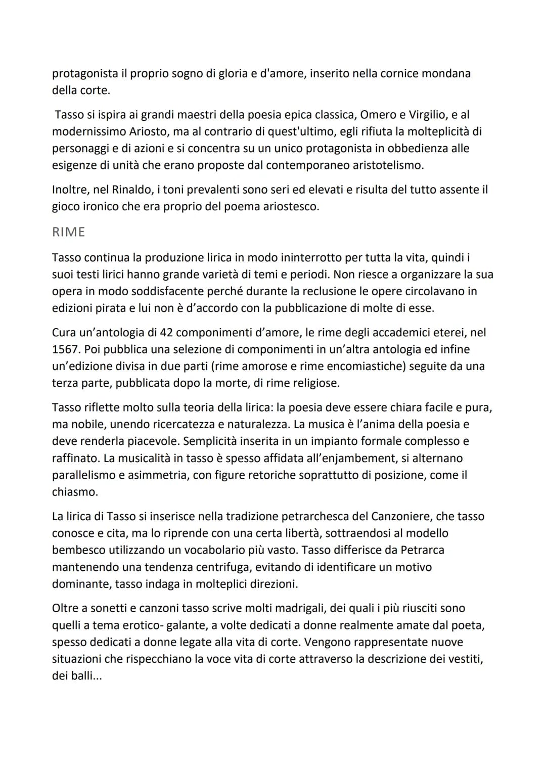 Torquato Tasso
VITA
Torquato Tasso nasce l'11 marzo del 1544 a Sorrento, in provincia di Napoli, da un
nobile famiglia di origine Bergamasca