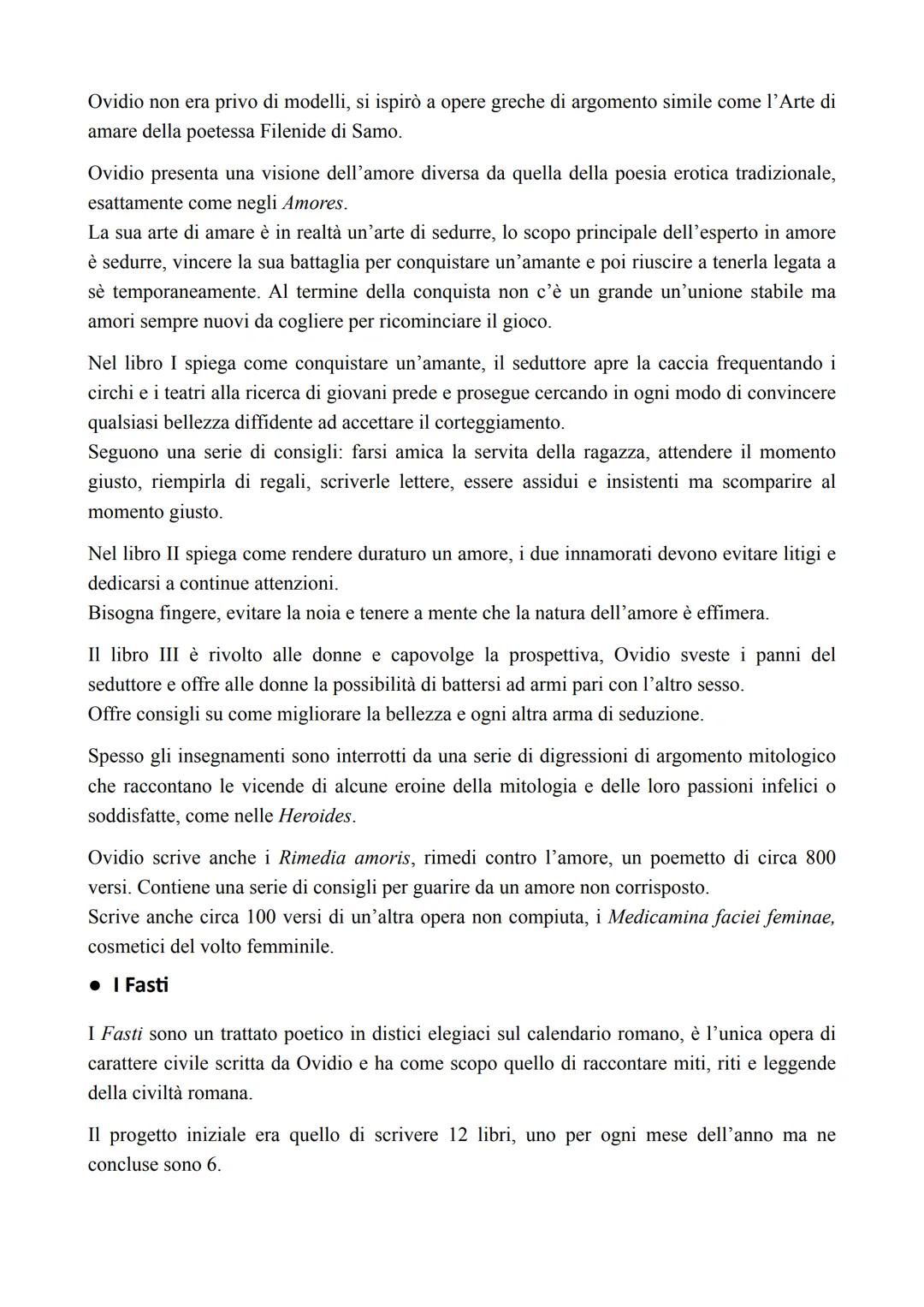# Publio Ovidio Nasone

*   Vita

Nasce il 20 marzo del 43 a.c. a Sulmona, nell'odierno Abruzzo.

Visse gli anni migliori dell'età augustea.