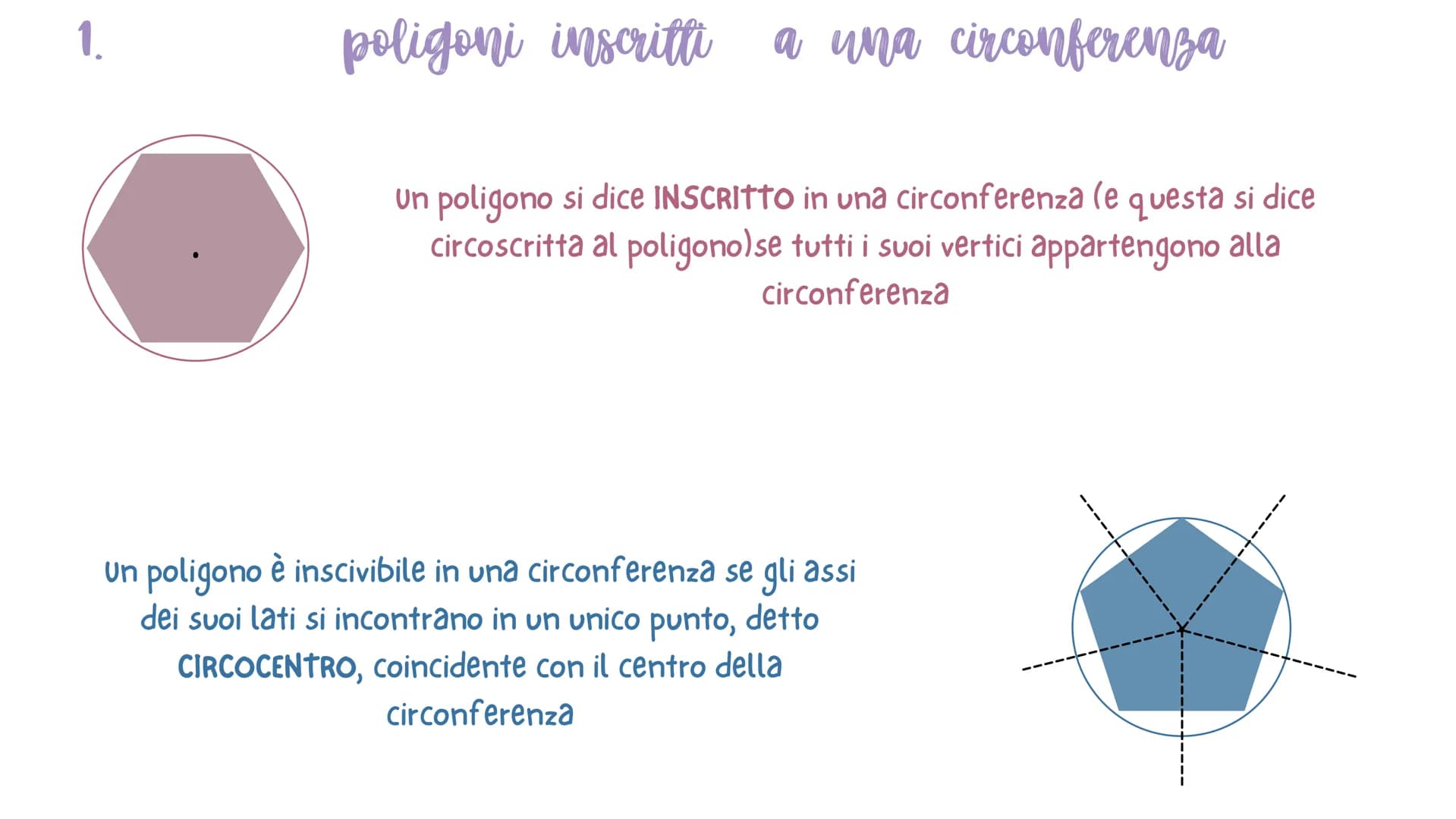 Cerchio e Circonferenza
La circonferenza è una linea chiusa avente tutti i punti del piano a uguale distanza da un
CIRCONFERENZA punto fisso