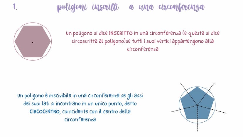 Cerchio e Circonferenza
La circonferenza è una linea chiusa avente tutti i punti del piano a uguale distanza da un
CIRCONFERENZA punto fisso