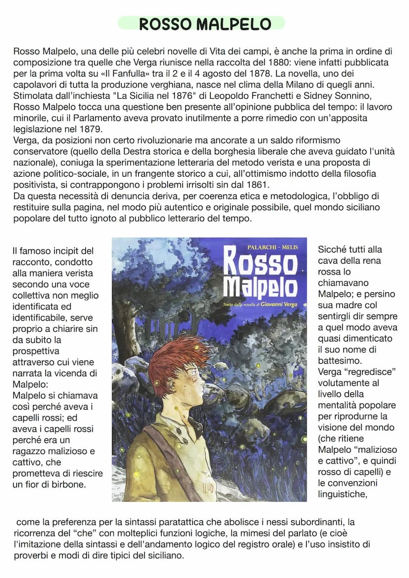 GIOVANNI VERGA
Il verismo
Il Verismo è un movimento letterario che si diffonde in Italia alla fine dell'Ottocento sulla
scia del Naturalismo