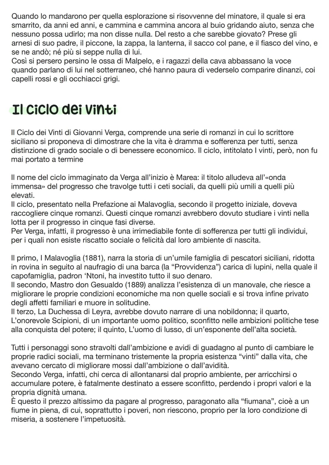 GIOVANNI VERGA
Il verismo
Il Verismo è un movimento letterario che si diffonde in Italia alla fine dell'Ottocento sulla
scia del Naturalismo
