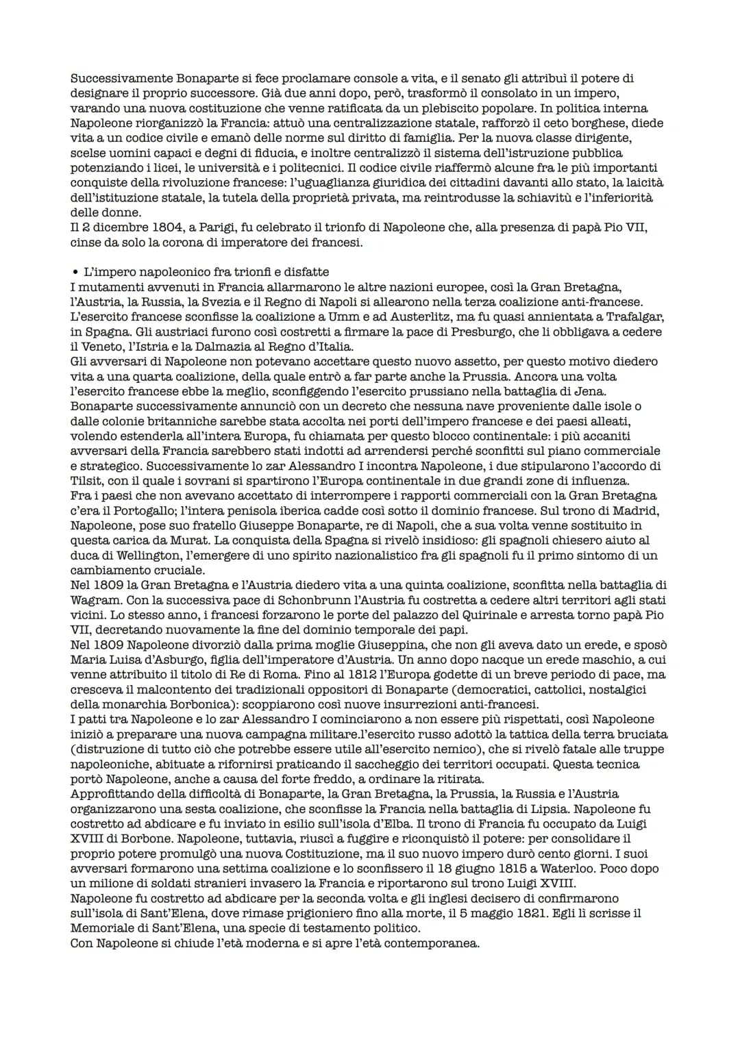 La parabola politica di Napoleone
• La rapida ascesa del generale Bonaparte
La fase Termidoriana rappresentò il periodo più turbolento della