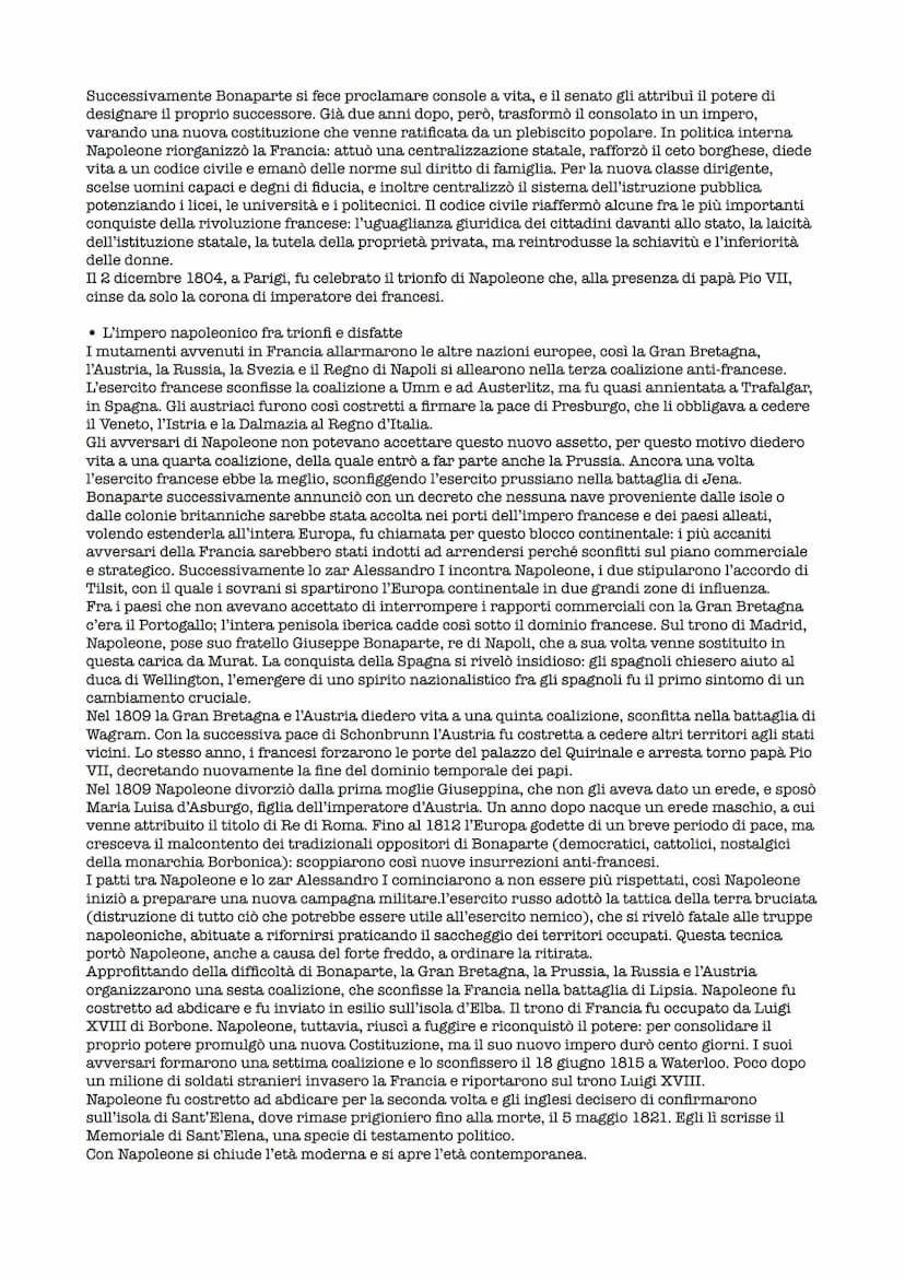 La parabola politica di Napoleone
• La rapida ascesa del generale Bonaparte
La fase Termidoriana rappresentò il periodo più turbolento della