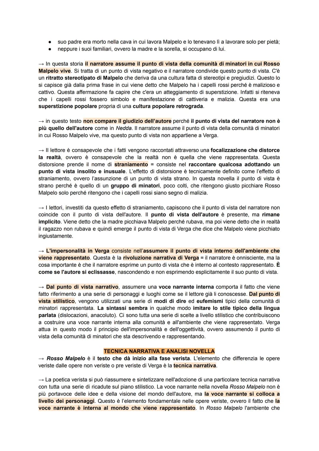 A questo punto di vista, a volte, si sovrappone il punto di vista di Mazzarò, che appare
ossessionato dalla sua ricchezza. Il punto di vista
