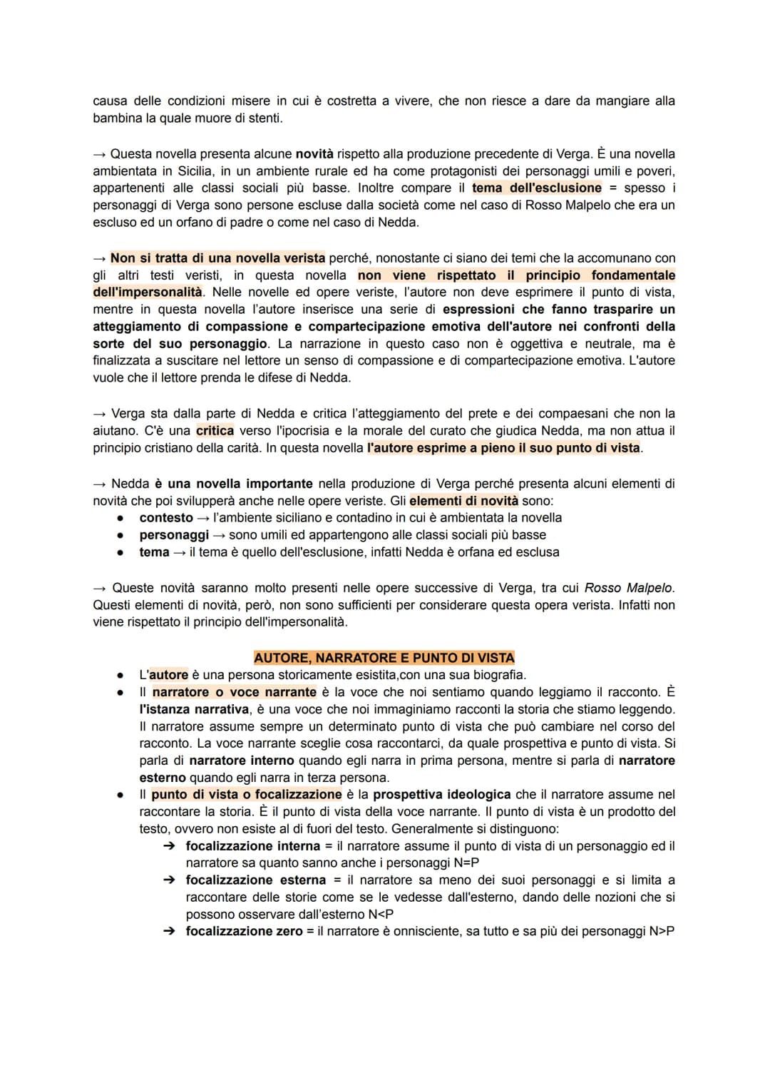A questo punto di vista, a volte, si sovrappone il punto di vista di Mazzarò, che appare
ossessionato dalla sua ricchezza. Il punto di vista