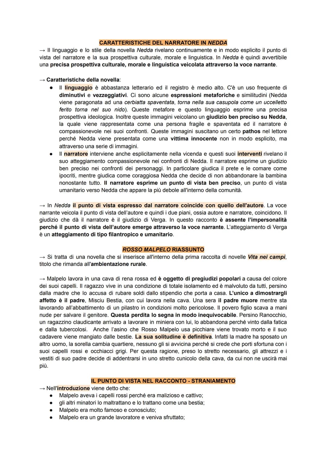 A questo punto di vista, a volte, si sovrappone il punto di vista di Mazzarò, che appare
ossessionato dalla sua ricchezza. Il punto di vista