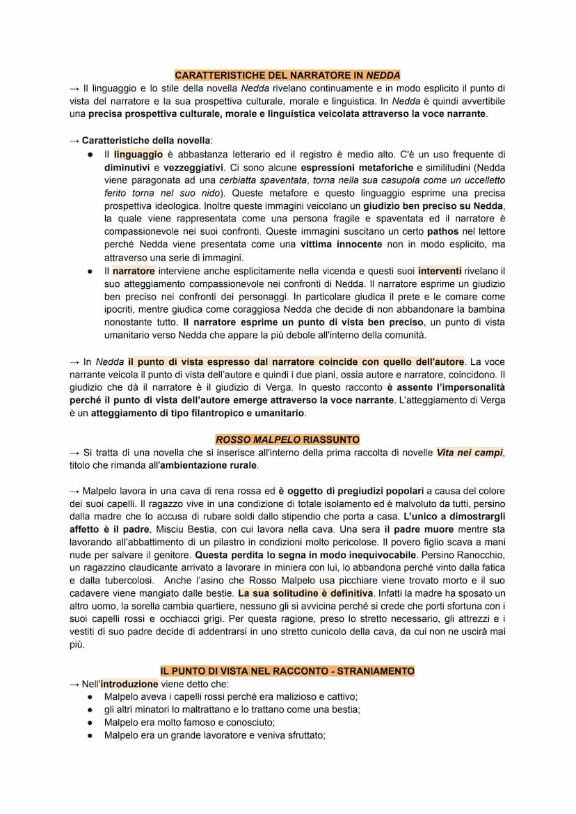 A questo punto di vista, a volte, si sovrappone il punto di vista di Mazzarò, che appare
ossessionato dalla sua ricchezza. Il punto di vista
