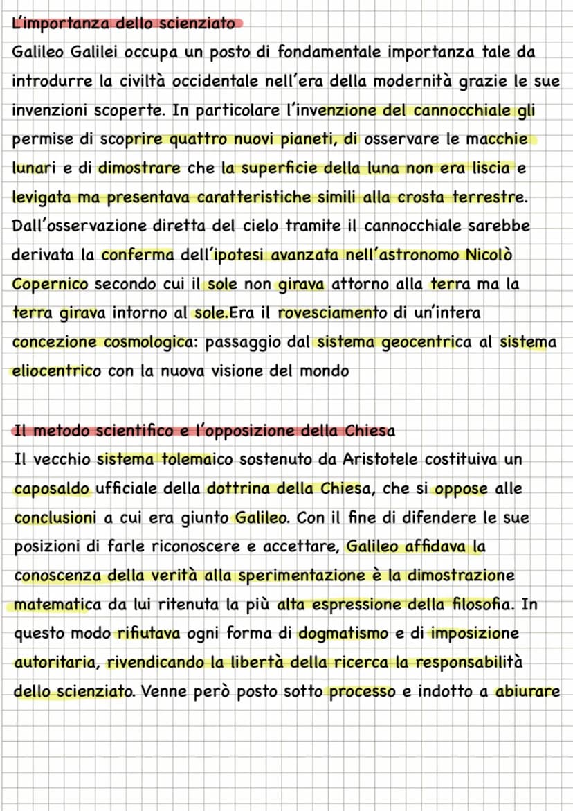 GALILEO
GALILEI
Galileo Galilei è una figura di primo piano nella storia del pensiero
scientifico, sia per le sue scoperte sia per l'elabora