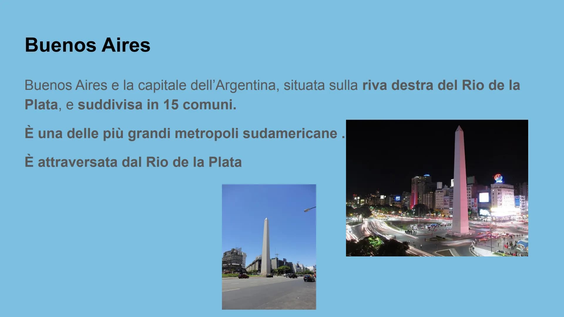 L'ARGENTINA
di Giacomo Occelli Confini
L'Argentina è lo Stato più vasto tra quelli dell'America Meridionale
Cile
Bolivia
Paraguay
Argentinal