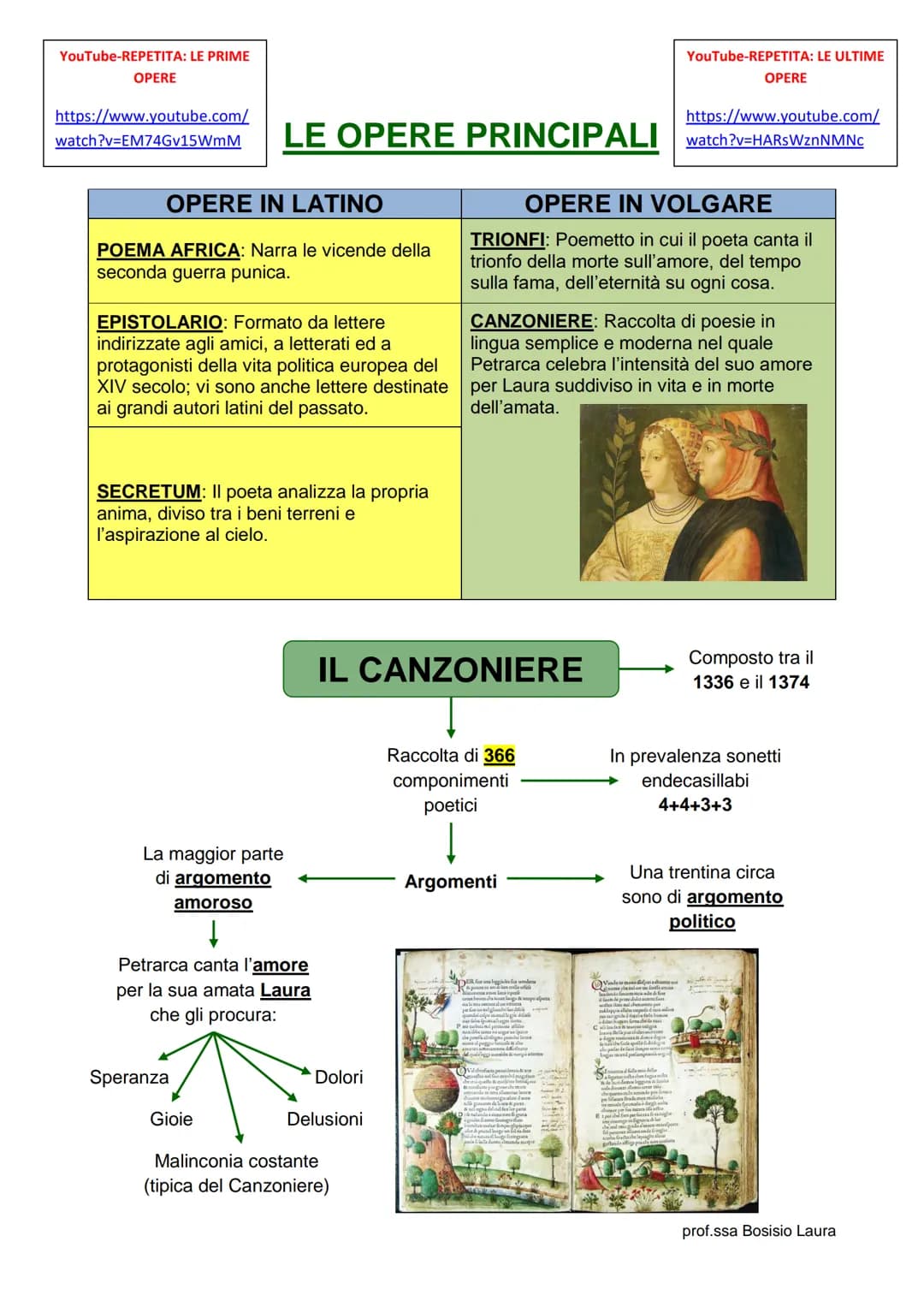 ●
●
●
●
●
●
●
FRANCESCO PETRARCA
●
Nacque nel 1304 ad Arezzo (la famiglia fiorentina si trovava in quella città perché
erano in esilio;
Il p
