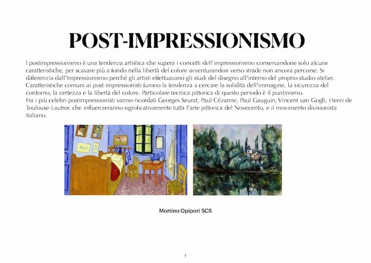 Know POST IMPRESSIONISMO, DVISIONISMO e SIMBOLISMO thumbnail