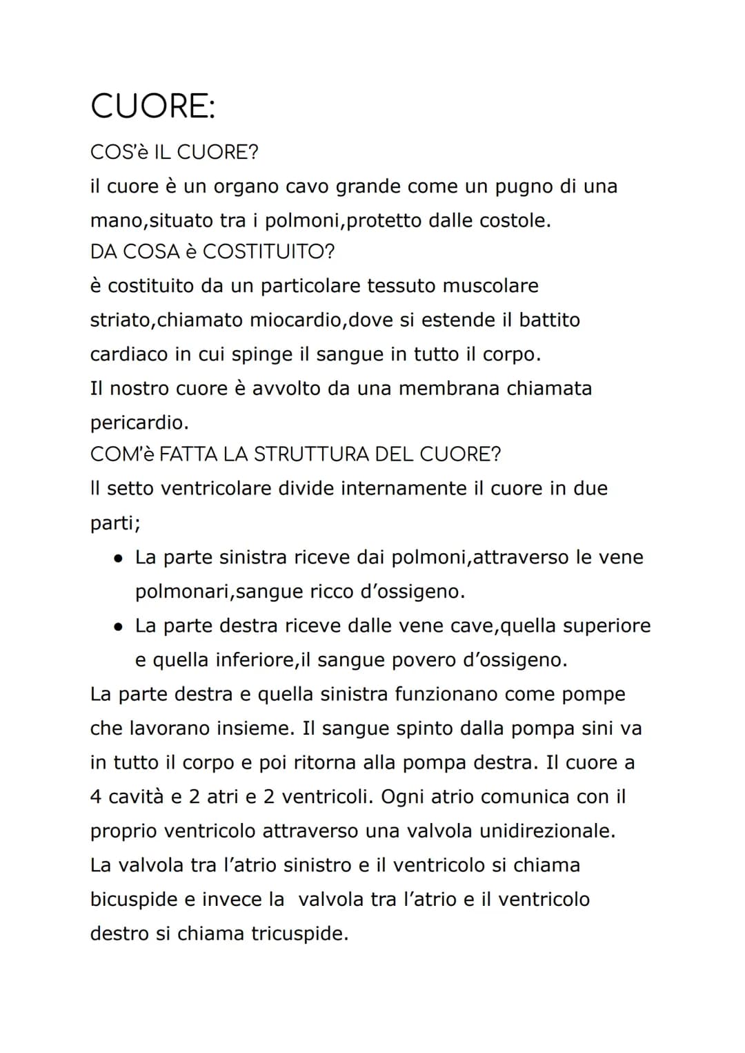 APPARATO
CARDIOCIRCOLATORIO.
COSE GENERALI:
al compito di trasporto provvede il sangue, un tessuto
connettivo fluido che circola nel nostro 